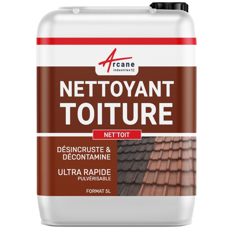 Nettoyant toiture Arcane Produit spécifique pour le nettoyage des toitures de différents supports.